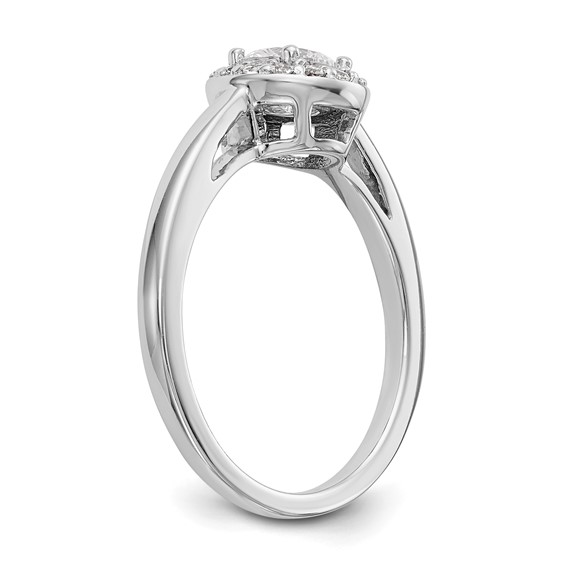 Diamond Halo Semi-Mount Engagement Rings
