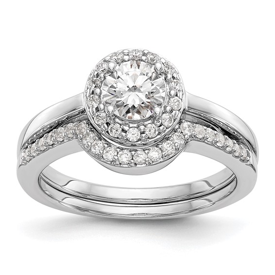 Diamond Halo Semi-Mount Engagement Rings