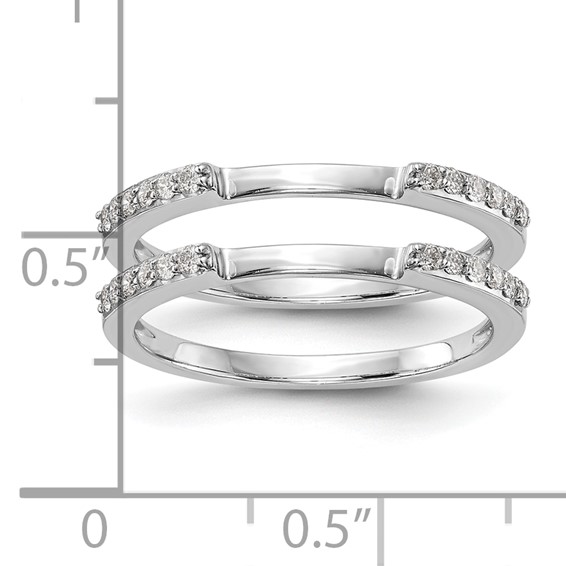 14k White Gold Set of 2 Wedding Band Mountings