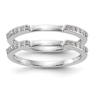 14k White Gold Set of 2 Wedding Band Mountings