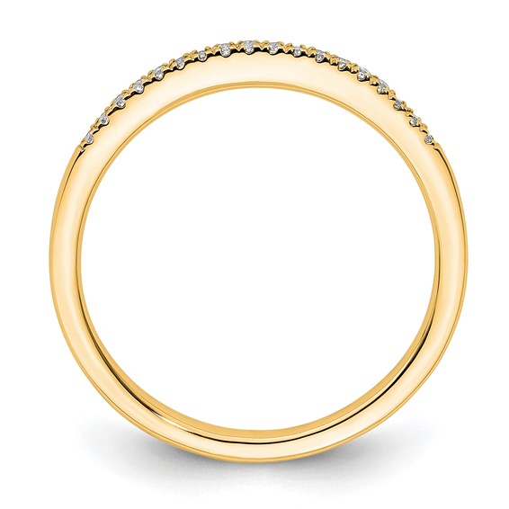 14k Yellow Gold Diamond Wedding Band