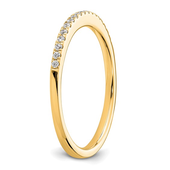 14k Diamond Wedding Band