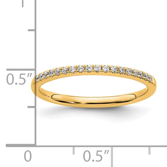 14k Diamond Wedding Band