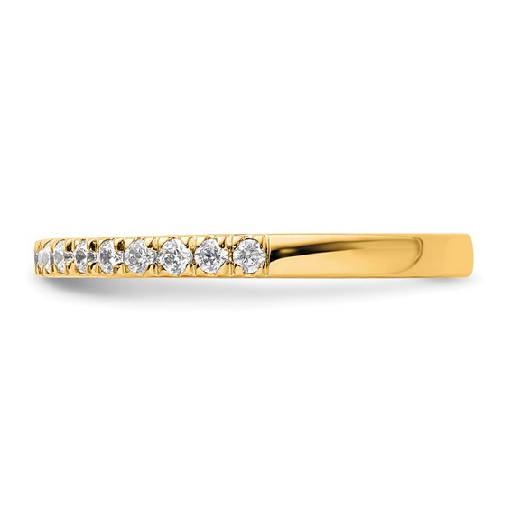14k Diamond Wedding Band