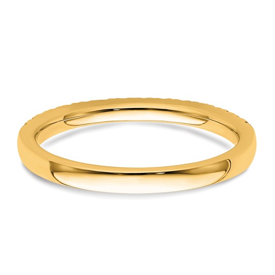 14k Diamond Wedding Band