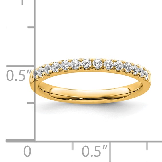 14k Diamond Wedding Band