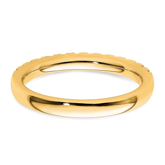 14k Diamond Wedding Band
