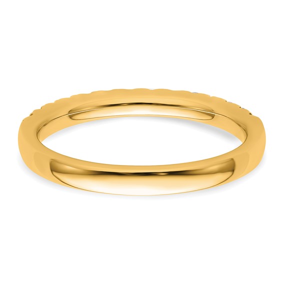 14k Diamond Wedding Band