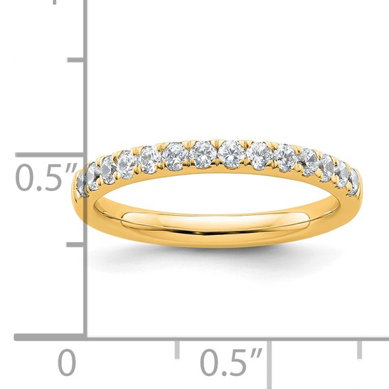 14k Diamond Wedding Band