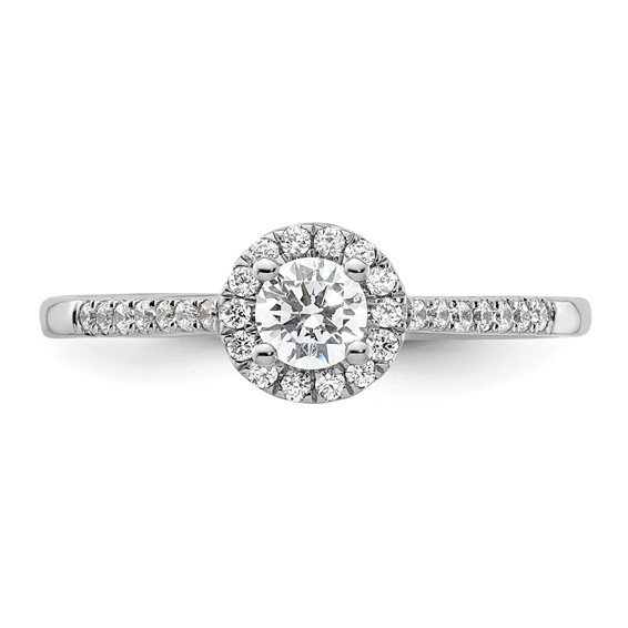 Diamond Halo Semi-Mount Engagement Rings