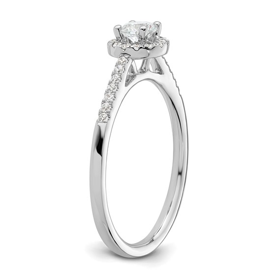 Diamond Halo Semi-Mount Engagement Rings