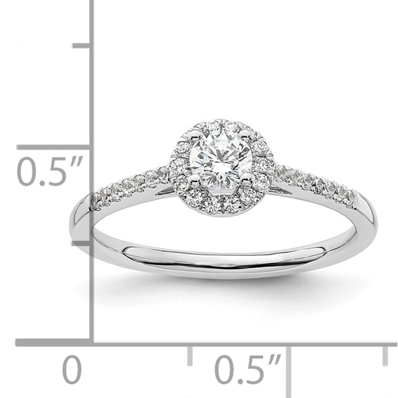 Diamond Halo Semi-Mount Engagement Rings