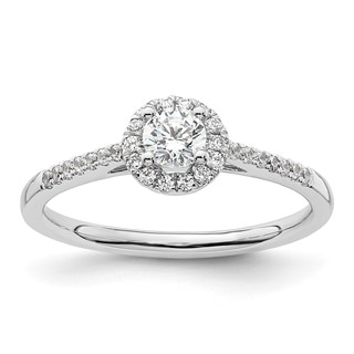 Diamond Halo Semi-Mount Engagement Rings