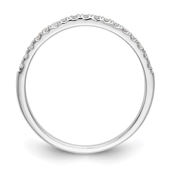 14K White Gold Wedding Band Mounting