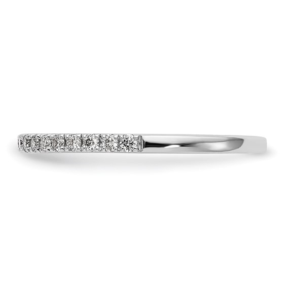 14K White Gold Wedding Band Mounting