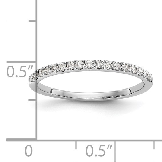 14K White Gold Wedding Band Mounting