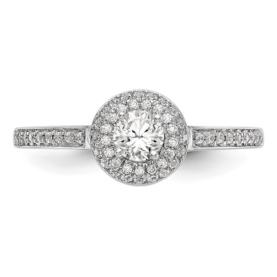 Diamond Halo Semi-Mount & Complete Engagement Rings