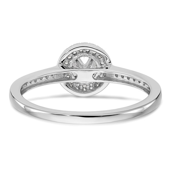 Diamond Halo Semi-Mount & Complete Engagement Rings