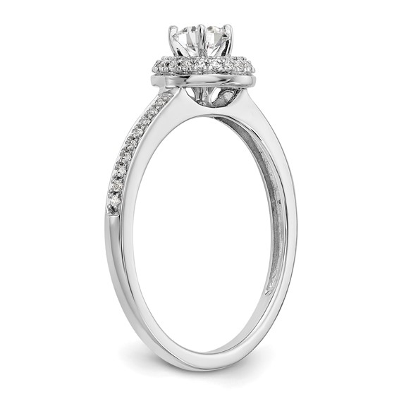 Diamond Halo Semi-Mount & Complete Engagement Rings