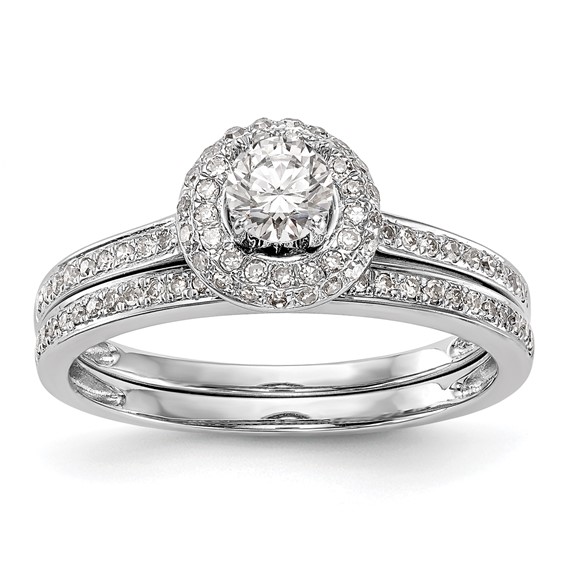 Diamond Halo Semi-Mount & Complete Engagement Rings
