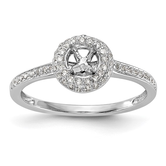 Diamond Halo Semi-Mount & Complete Engagement Rings