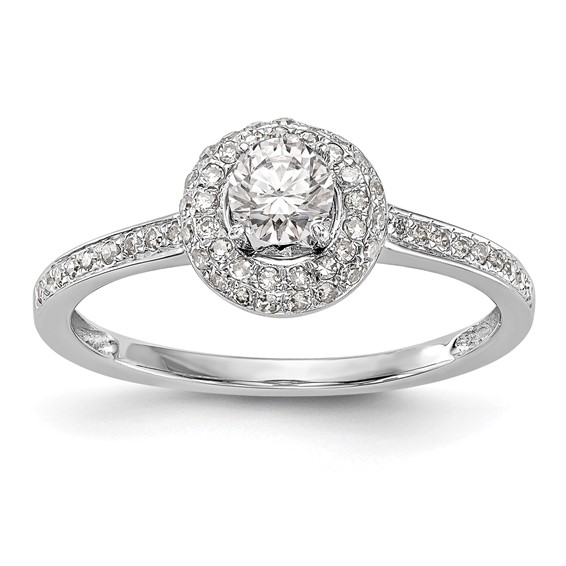 Diamond Halo Semi-Mount & Complete Engagement Rings