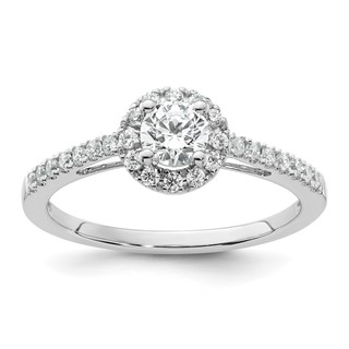 Diamond Halo Semi-Mount & Complete Engagement Rings
