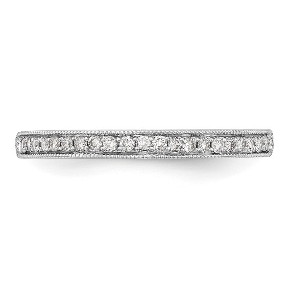 14k White Gold Diamond Wedding Band