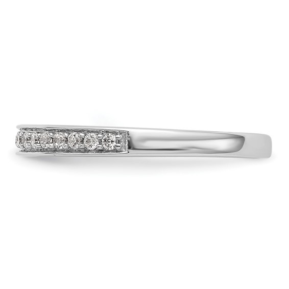 14k White Gold Diamond Wedding Band