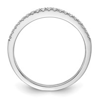 14K White Gold 0.20 Carat Lab Grown Diamond VS SI+ G+ Complete Wedding Band view 2