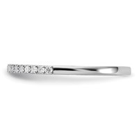 14K White Gold 0.20 Carat Lab Grown Diamond VS SI+ G+ Complete Wedding Band view 3
