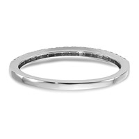 14K White Gold 0.20 Carat Lab Grown Diamond VS SI+ G+ Complete Wedding Band view 5