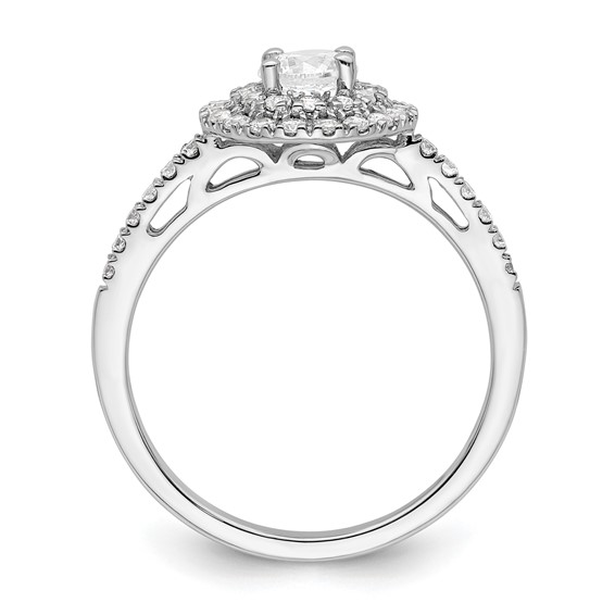 Diamond Halo Semi-Mount & Complete Engagement Rings