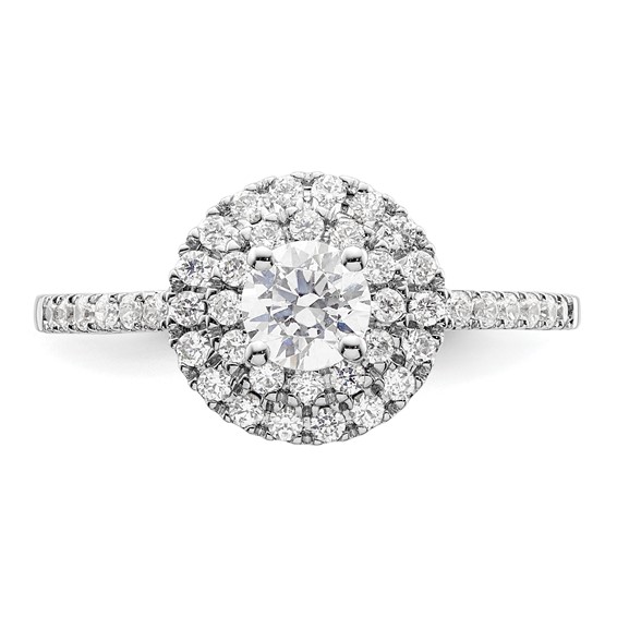 Diamond Halo Semi-Mount & Complete Engagement Rings