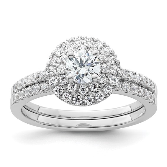 Diamond Halo Semi-Mount & Complete Engagement Rings
