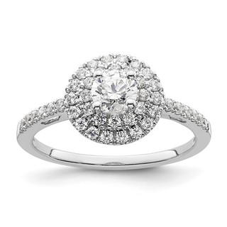 Diamond Halo Semi-Mount & Complete Engagement Rings