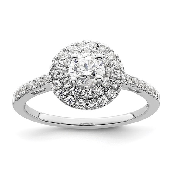 Diamond Halo Semi-Mount & Complete Engagement Rings