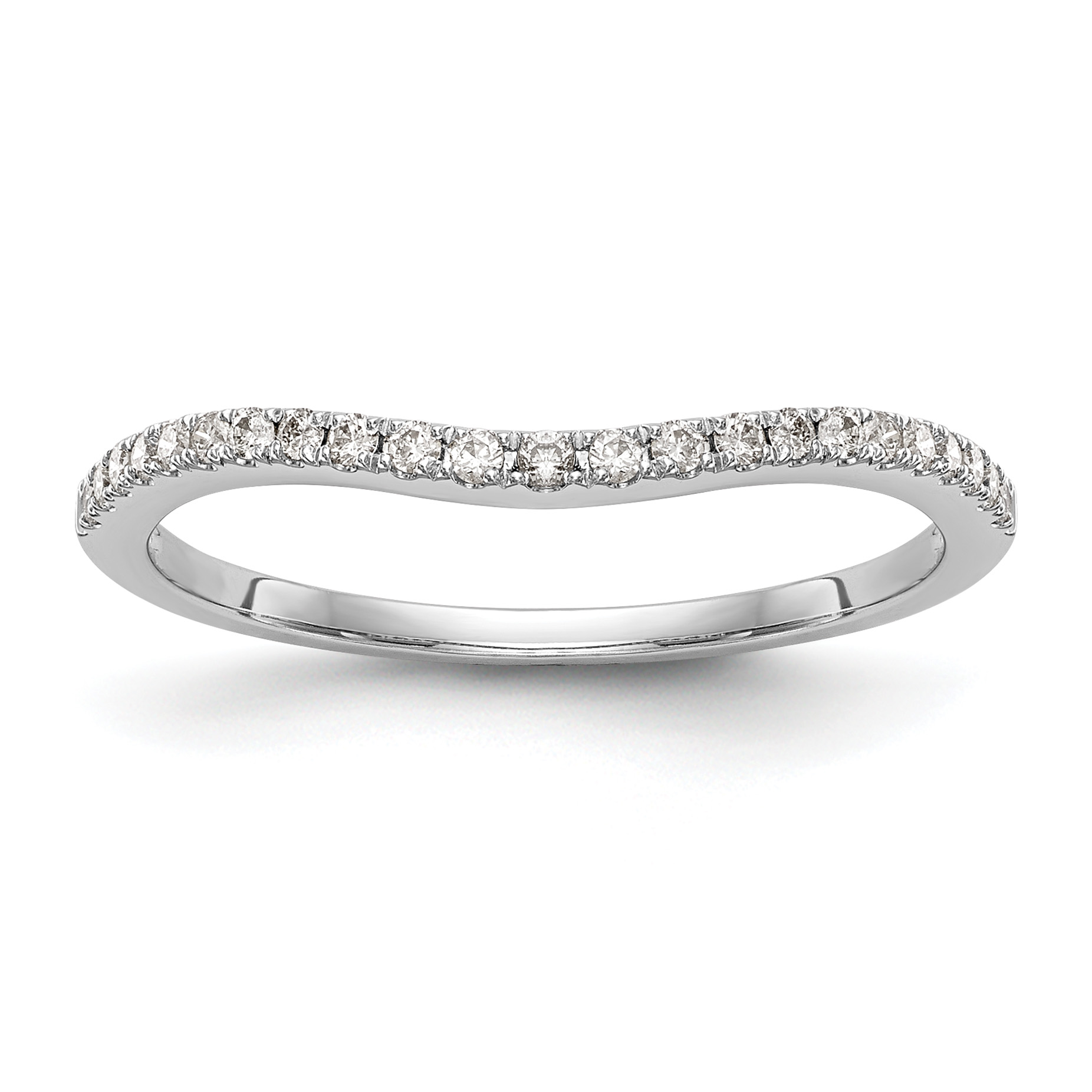 14k White Gold 1/8 carat Lab Grown Diamond VS/SI+ G+ Complete Wedding Band (RM2126B-015-WLG)