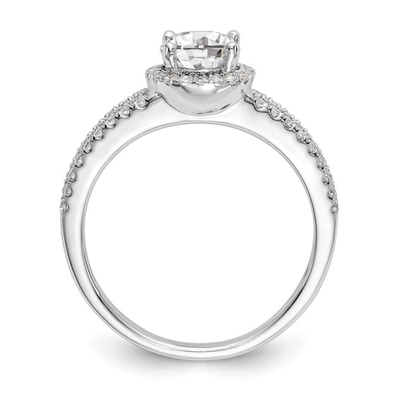 Diamond Halo Semi-Mount Engagement Rings