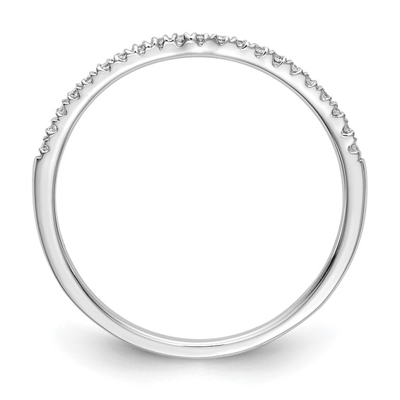 14k White Gold Diamond Wedding Band