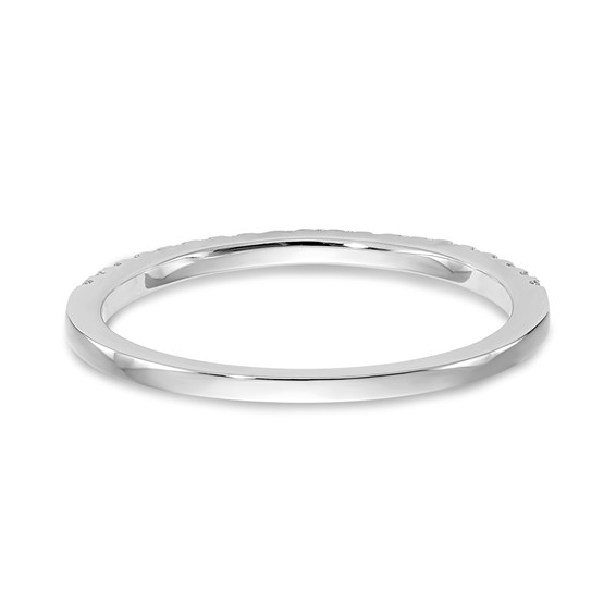 14k White Gold Diamond Wedding Band