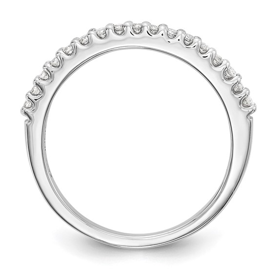 14k White Gold Wedding Band Mounting