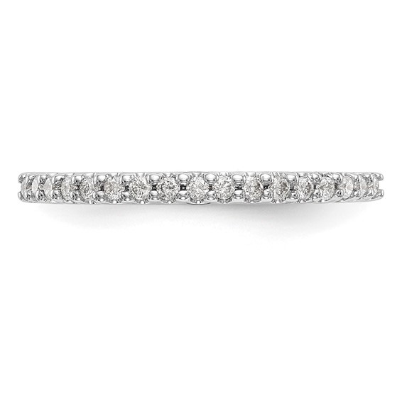14k White Gold Wedding Band Mounting