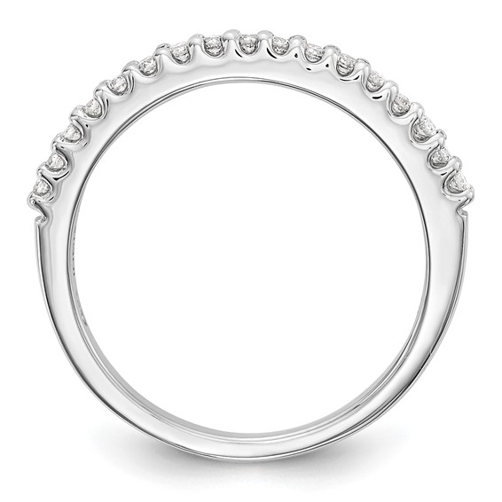 14k White Gold 1/5 carat Diamond Complete Wedding Band