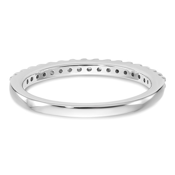 14k White Gold 1/5 carat Diamond Complete Wedding Band