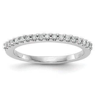 14k White Gold 1/5 carat Diamond Complete Wedding Band