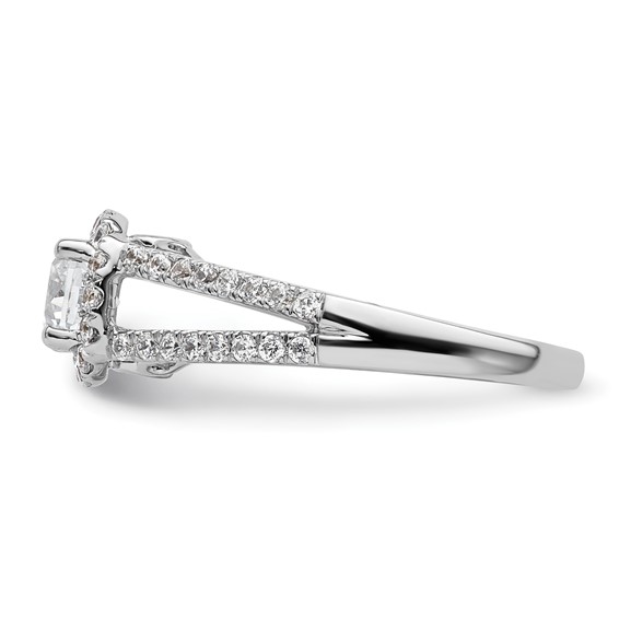 Diamond Halo Semi-Mount Engagement Rings