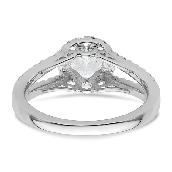 Diamond Halo Semi-Mount Engagement Rings