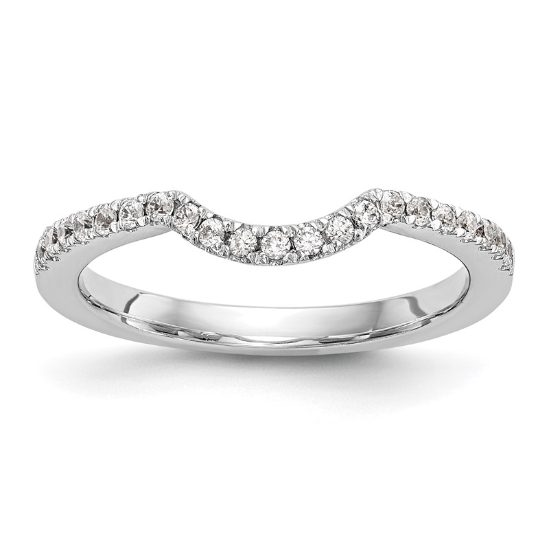 14k White Gold 1/4 carat Lab Grown Diamond VS/SI+ G+ Complete Wedding Band
