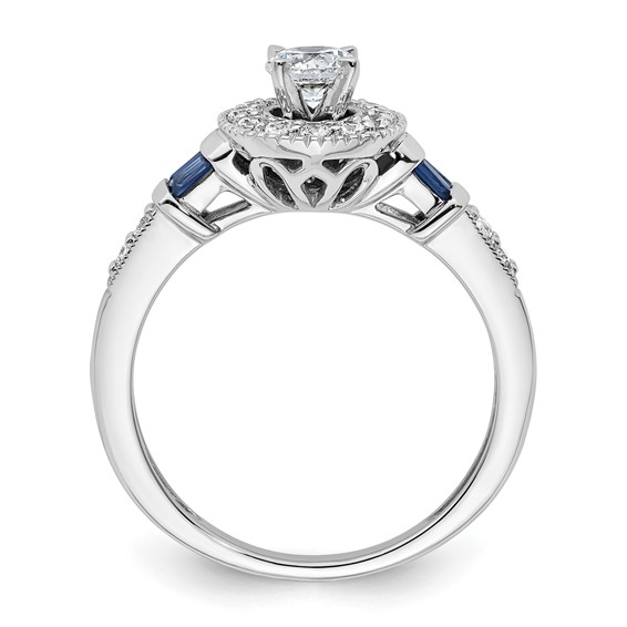 Diamond Halo Semi-Mount & Complete Engagement Rings